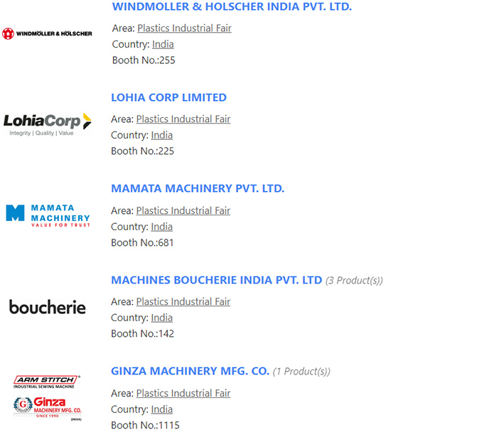 Highlight Exhibitors of 2024 Bangladesh International Plastics